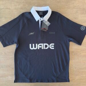 NEW Li-Ning Dwayne Way Of Wade Series Short Sleeve Rugby Polo-Black-Men's Sze XL